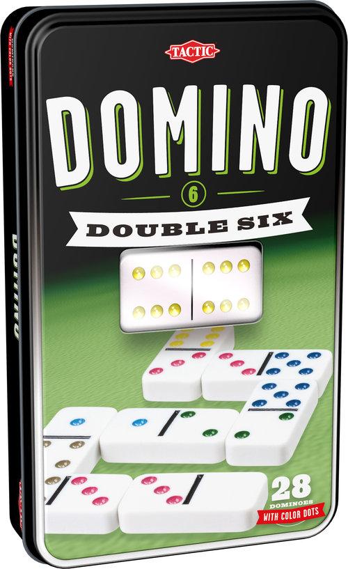 Tactic Domino Double Six (šestky v plechovke)